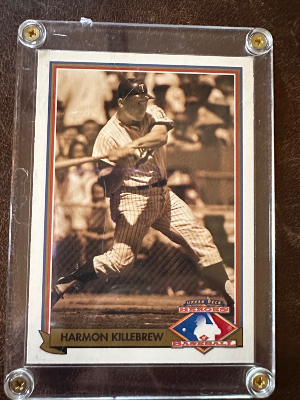 Harmon Killebrew Vintage Baseball Card - Sepia Tone